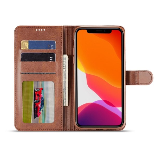 LC.Imeeke läder iPhone 11 Pro Max fodral - Brun Brun