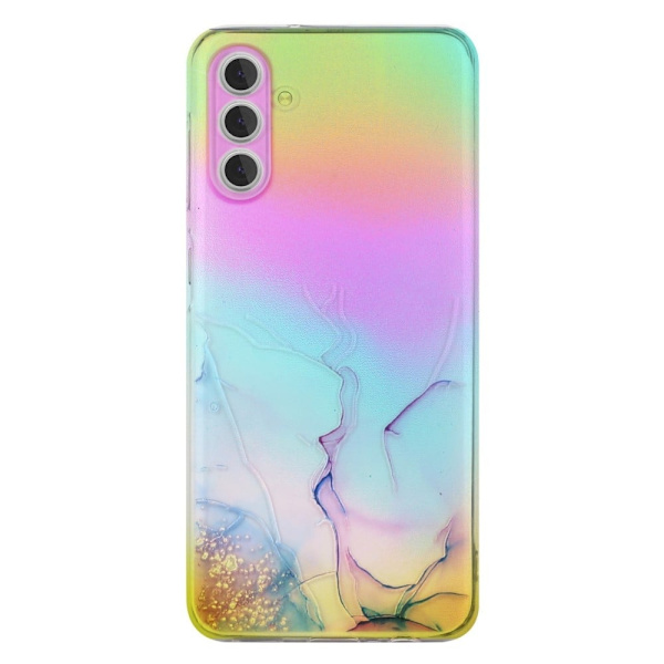 Marmordesign Samsung Galaxy S24 deksel - Rosa Multicolor