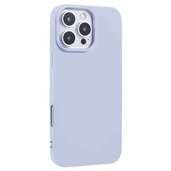 iPhone 16 Pro Fodral Mjukt flexibelt fiberfoder Skyddande telefonskal - Ljuslila Lila