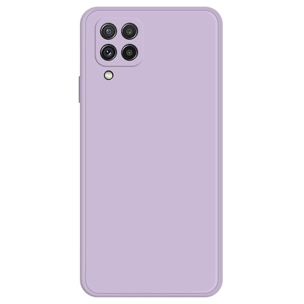 Avfasat gummerat droppskydd för Samsung Galaxy A22 4G - Lila Lila