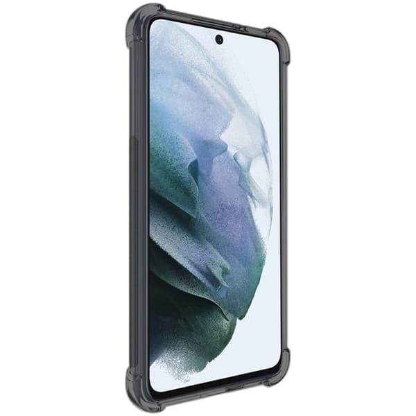 IMAK Airbag Cover til Samsung Galaxy S21 FE - Gennemsigtig Sort Transparent