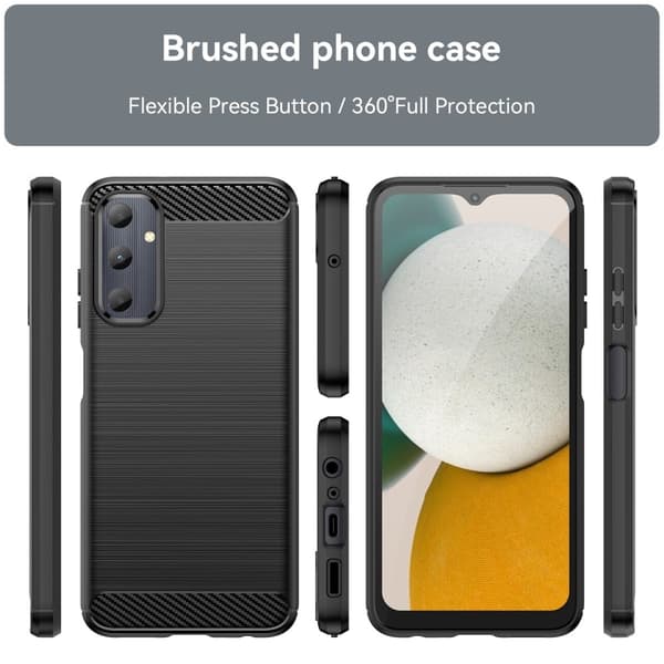 Carbon Flex Suojakotelo Samsung Galaxy A05s - Musta Black