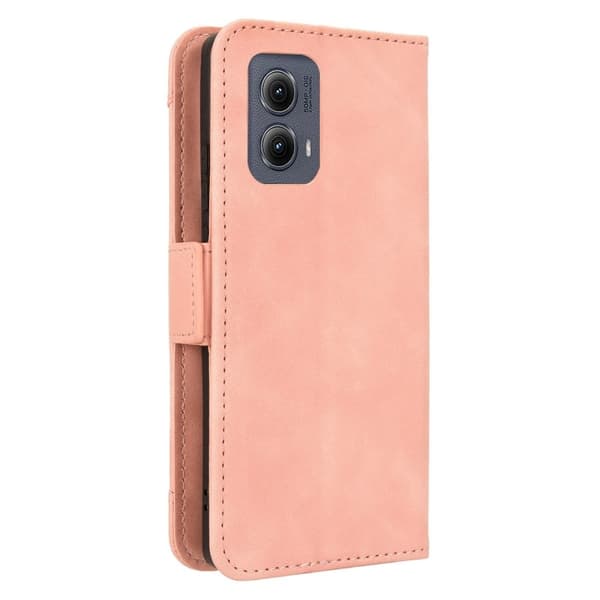 Modernt Motorola Edge (2024) fodral med plånbok - Rosa Rosa