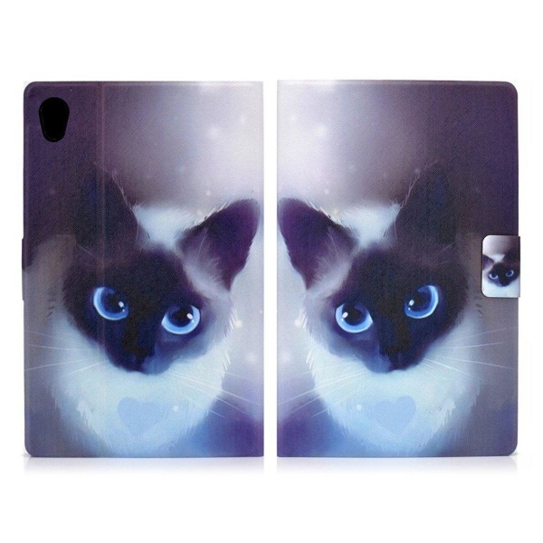 Cool pattern leather case for Lenovo Tab M10 - Cool Cat Blue