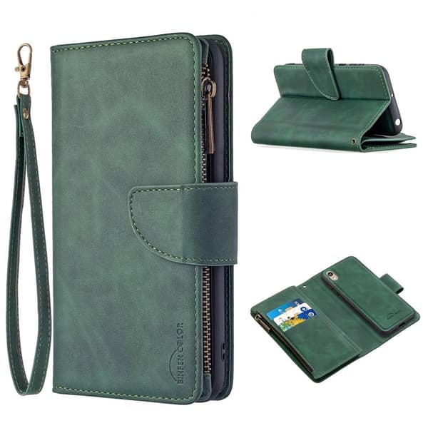Premium Wallet Huawei Y5 2019 Etui - Grøn Green