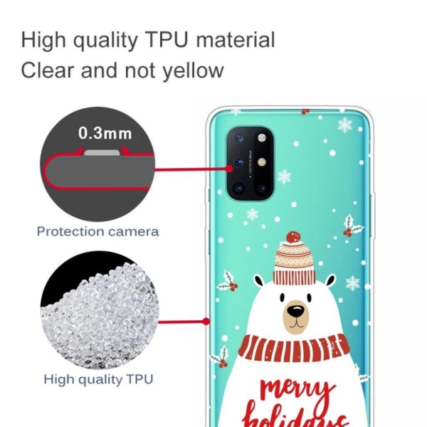 Christmas OnePlus 8T case - Merry Holidays White