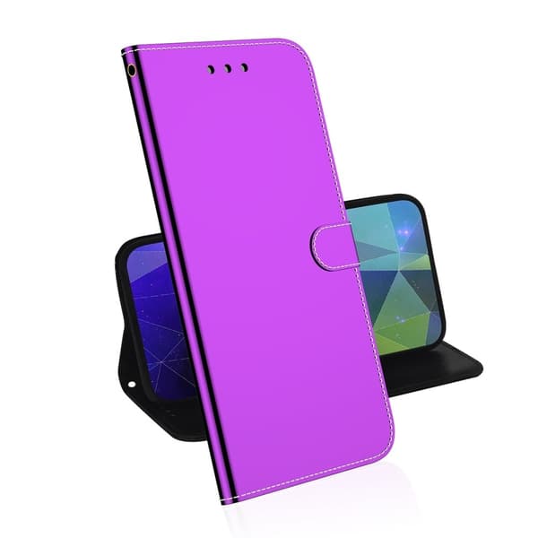 Mirror Motorola Edge 20 Lite Flip Etui - Lilla Purple