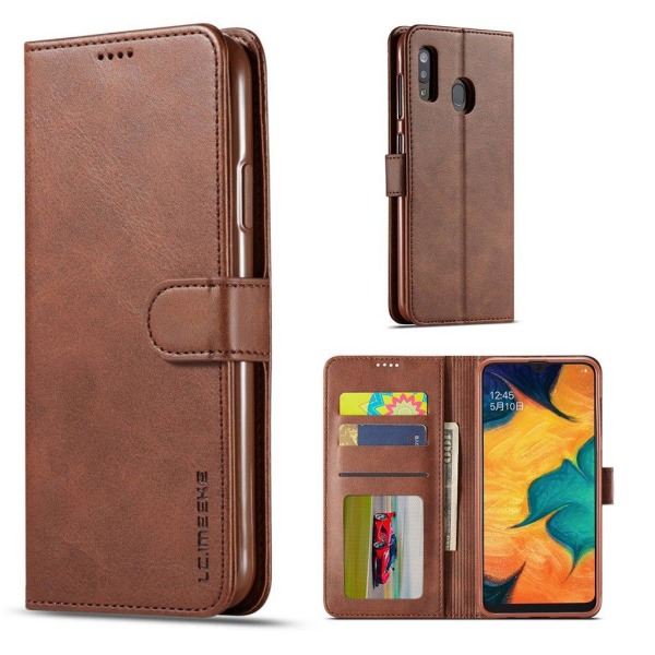 LC.IMEEKE Samsung Galaxy A20e Flip kotelot - Kahvi Brown