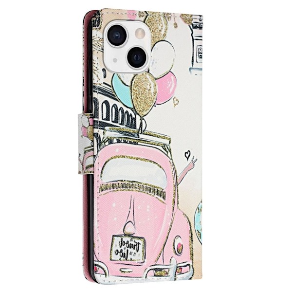 Wonderland iPhone 14 Plus flip etui - Bil Pink