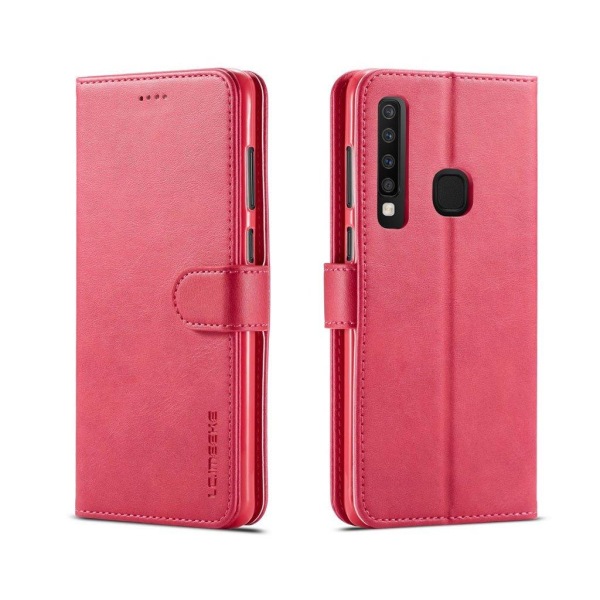 LC.IMEEKE Samsung Galaxy A9 (2018) Lompakkotyylinen nahkainen flip Suojakotelo - Rose Pink