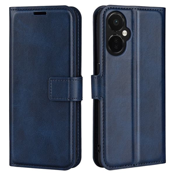 Hållbart konstläder OnePlus Nord CE 3 fodral med plånbok - Blå Blå