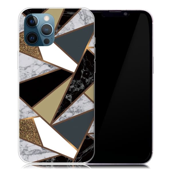 Marble iPhone 13 Pro Suojakotelo - Earthly Marble Fragments Multicolor
