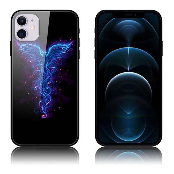 Fantasy iPhone 12 Pro / iPhone 12 skal - Blå Fenix Blå