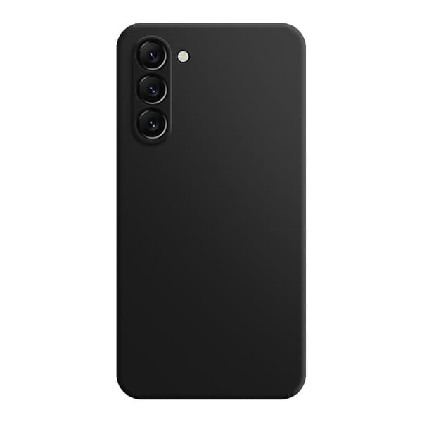 Mikrofiberforet blødt gummi Samsung Galaxy S24 cover - Sort Black