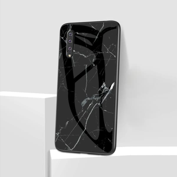 Fantasy Marble Samsung Galaxy A50 cover - Sort Black
