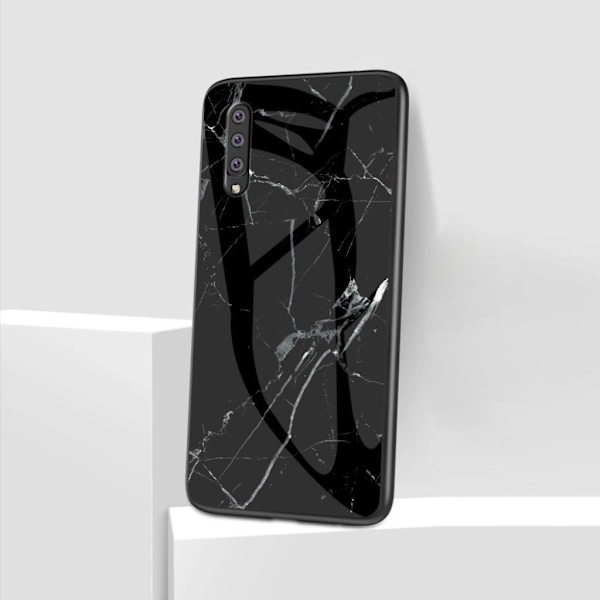 Fantasy Marmor Samsung Galaxy A50 skal - Svart Svart