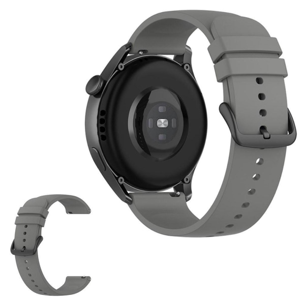 22mm Universal simple watch strap - Dark Grey Silvergrå