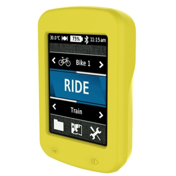Garmin Edge 820 Flexibelt silikon skydds ram - Gul Gul