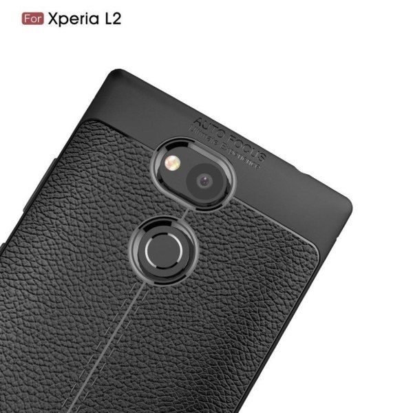 Sony Xperia L2 cover i silikone - Sort Black