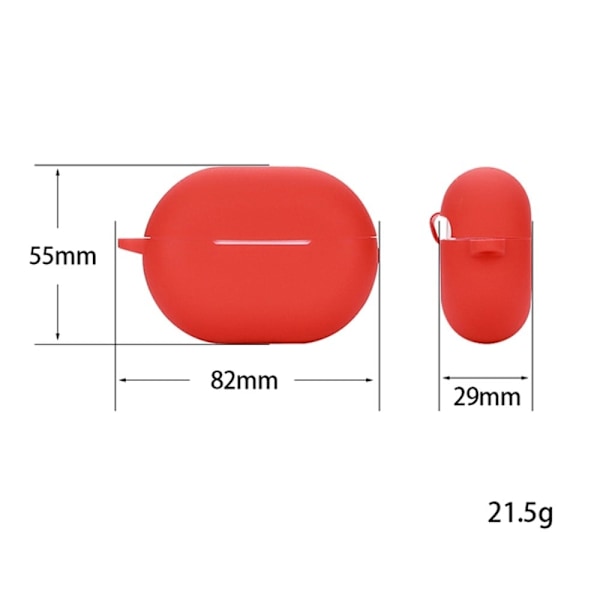 Huawei FreeBuds Pro 2 silikoneetui med spænde - Sort Black
