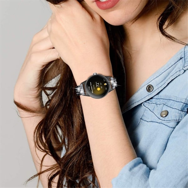 Google Pixel Watch urrem med rhinestone-dekor - Sort Black