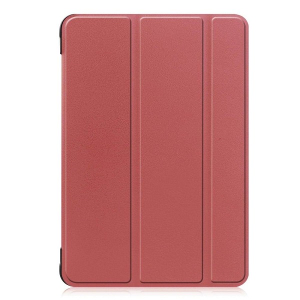 Tri-fold Leather Stand Case for Amazon Fire 8 HD (2022) - Wine R Röd