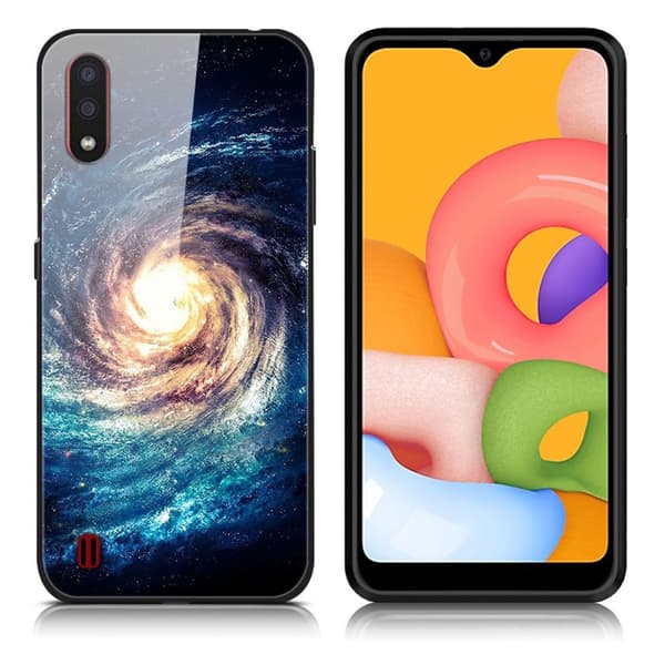 Fantasy Samsung Galaxy A01 deksel - Swirl Multicolor