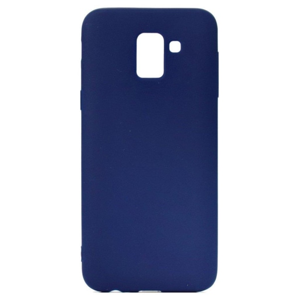 Samsung Galaxy J6 (2018) mobilskal frostad silikon - Mörkblå Blå