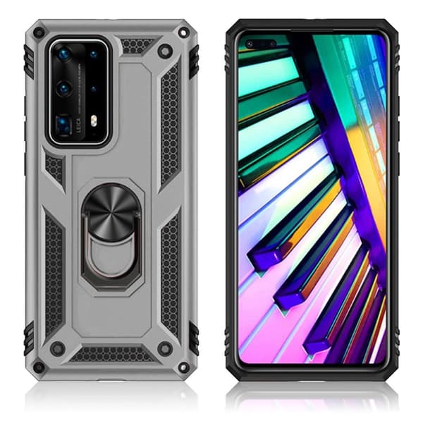 Bofink Combat Huawei P40 deksel - Grå Silver grey