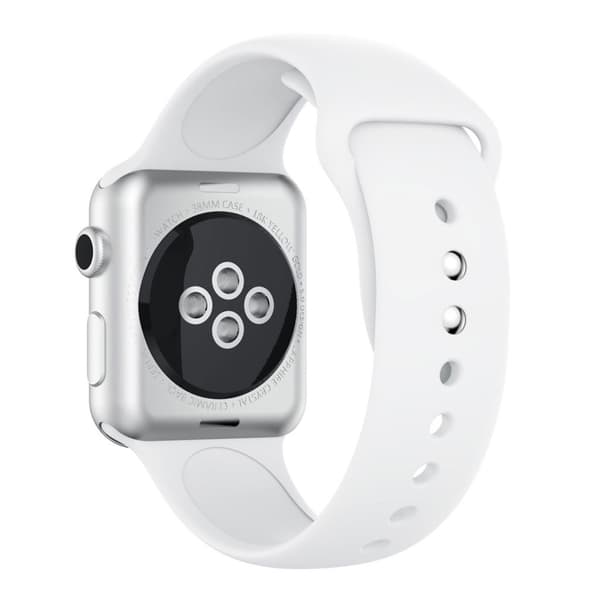 Apple Watch Series 4 44mm silikon watchband - Hvit White