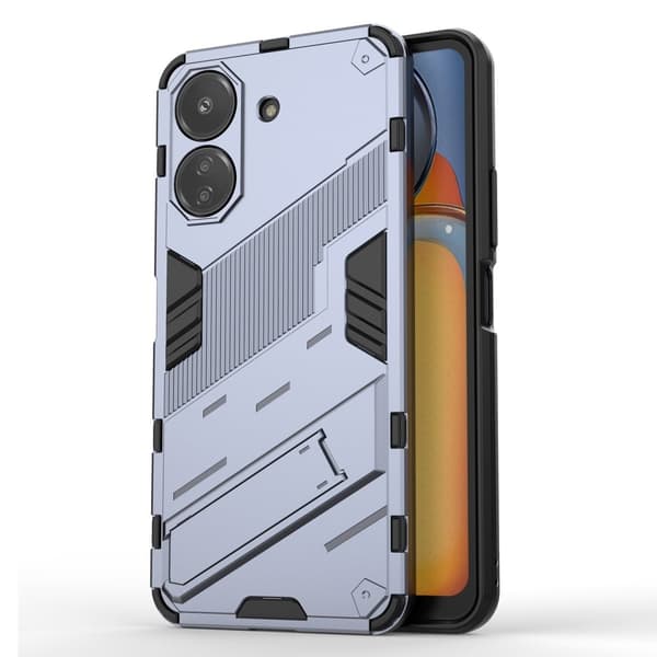 Stødsikkert moderne Xiaomi Redmi 13C / Xiaomi Poco C65 hybridcover - Blå Blue