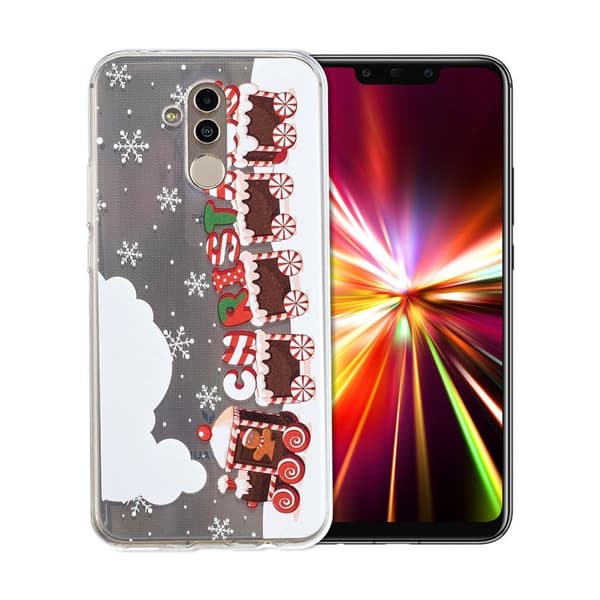 Huawei Mate 20 Lite julmönstrat fodral - Julvagnar multifärg