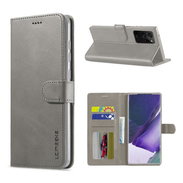 LC.Imeeke Samsung Galaxy Note 20 Ultra Flip Etui - Grå Silver grey