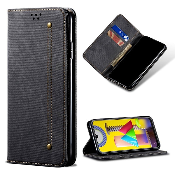 Jeans Samsung Galaxy M31 Etui - Sort Black