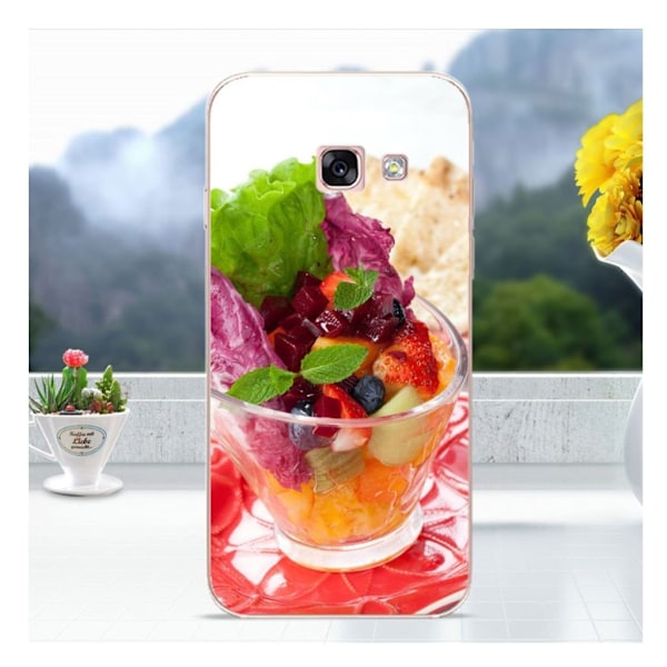 Samsung Galaxy A3 (2017) flot silikonecover - Frugt dessert Multicolor