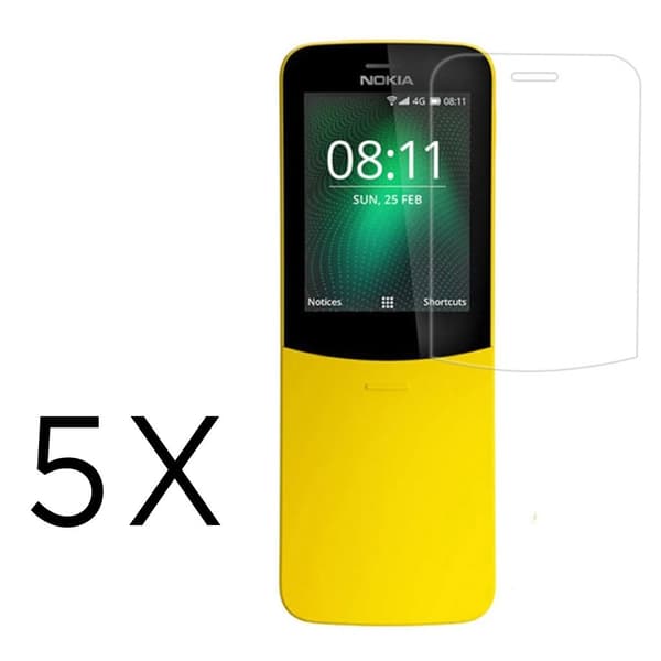 Nokia 8110 clear LCD screen protector - 5-Pack Transparent