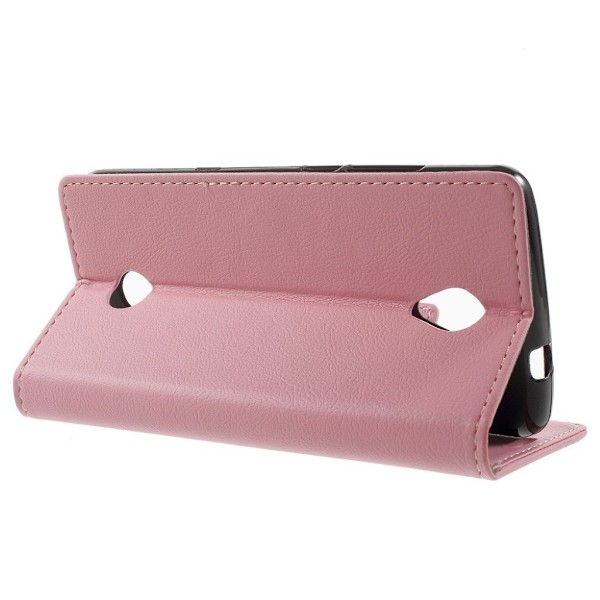 Acer Liquid Zest læder-etui m. indbygget stander - Pink Pink