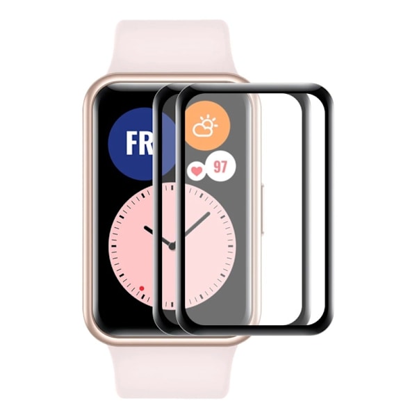 2Pcs ENKAY Huawei Watch Fit Mini 3D curved PMMA screen protector Transparent