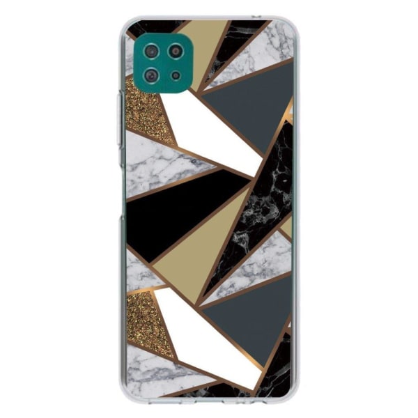 Marble design Samsung Galaxy A22 5G cover - Jordiske Marmorfragm Multicolor