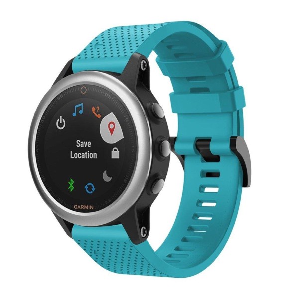 Stylish silicone watch band for Garmin Fenix 5S - Baby Blue Blå