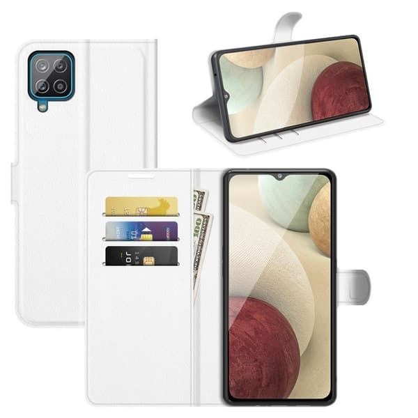 Classic Samsung Galaxy A22 4G flip etui - Hvit White