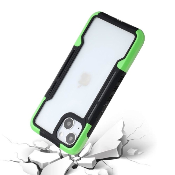 Stødsikkert beskyttelses cover til iPhone 13 Mini - Sort/Grøn Multicolor