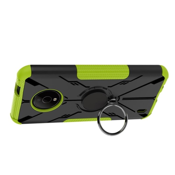 Kickstand-cover med magnetisk plade til Nokia C200 - Grøn Green