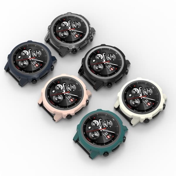 Amazfit Falcon cover med hærdet glas - Transparent Transparent