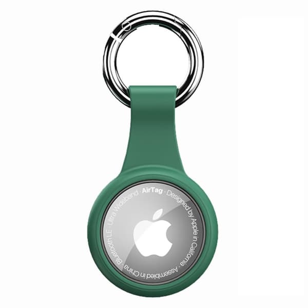 AirTags enkle TPU-silikoneovertræk - Grøn / Cirkel Green