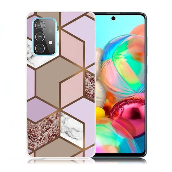 marmor Samsung Galaxy A72 5G etui - Golden Tile Multicolor