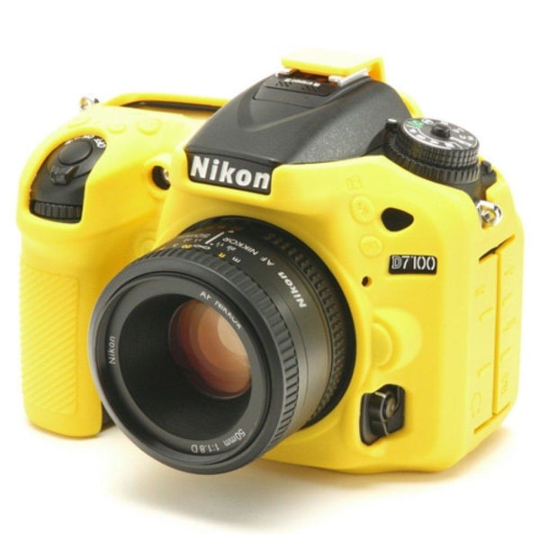 Nikon D7100 / D7200 Mjukt silikon skal - Gul Gul