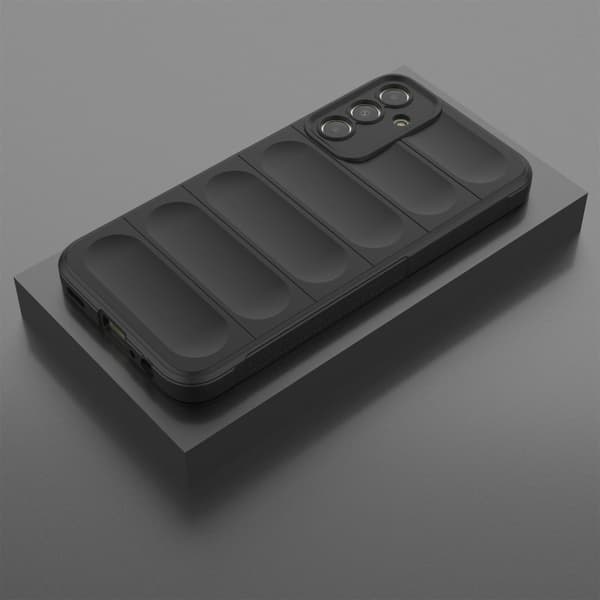Mjukt greppformat skal för Samsung Galaxy A15 - Svart Svart