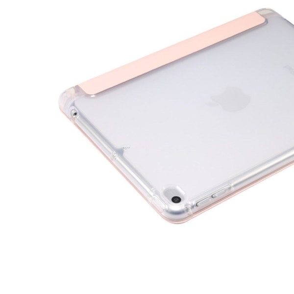 iPad Mini (2019) cool tri-fold leather case - Light Pink Rosa
