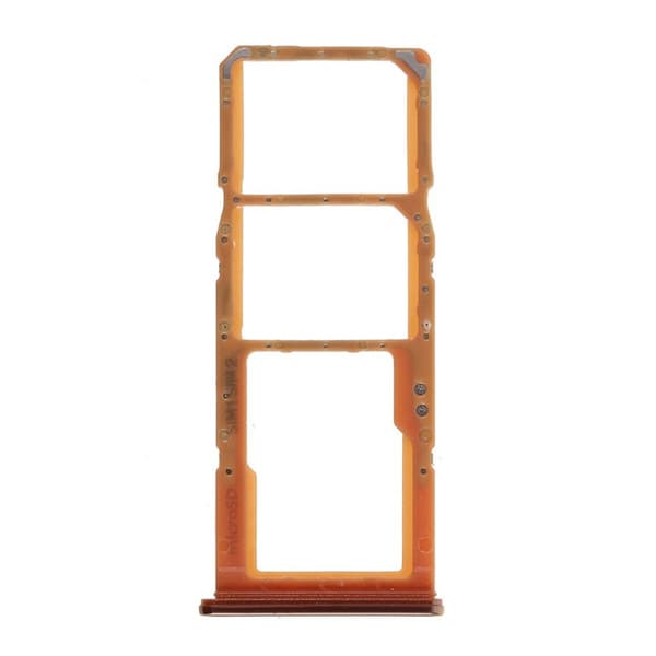 Samsung Galaxy A70 OEM sim / micro SD-korthållare - Korall Orange
